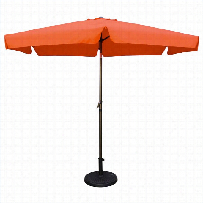 International Caravan St.  Kitts  Patio Umbrella In Tangerine Dream