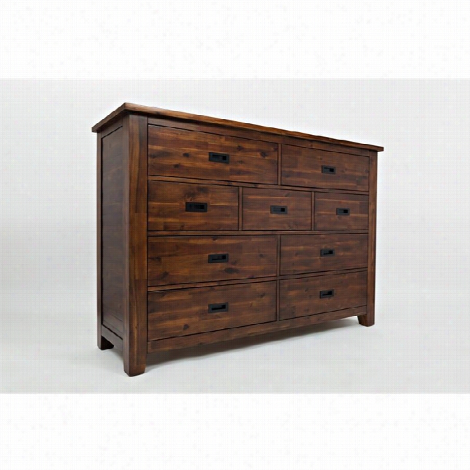 Jofran Coolidge Corner 9 Drawer Dresser In Brown