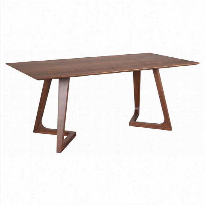 Moe's Godenza Big Rectangular Diningg Table In Walnut