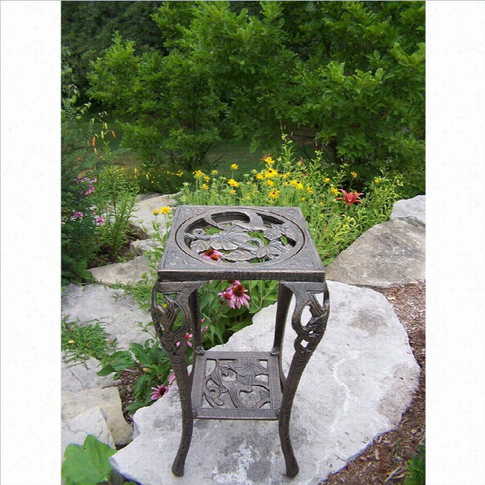 Oakland Living Hhummingbird Table Plant Stand In Antique Bronze