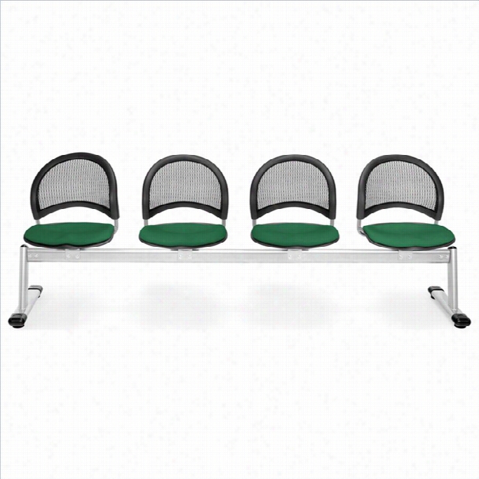 Of Mm Oon 4 Beam Seating With Seats In Forest Green