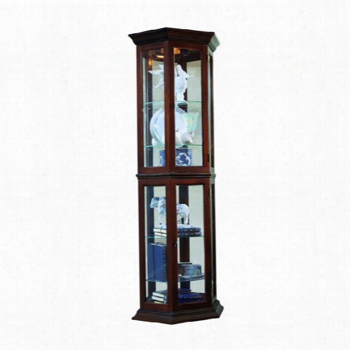 Pulaski Curios Disppay Cabinet In Irch Brown