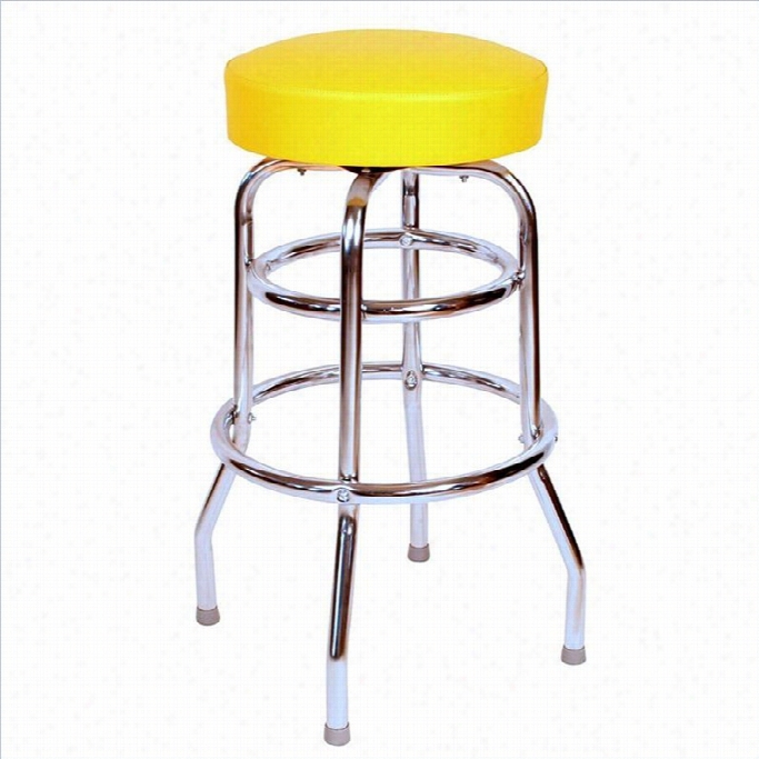 Ri Chrdson Seating Retro 1950s 30 Swivel Bar Stool In Yellow