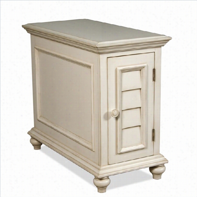 Riverside Furniture Placid Cove Chairsside Box In Honeysuckle White