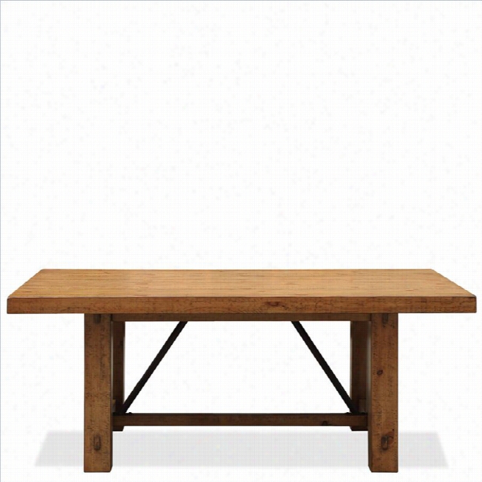 Rievrsode Furniture Summer Hill Rectangular Dining Table In Cnaby Urstic Pine