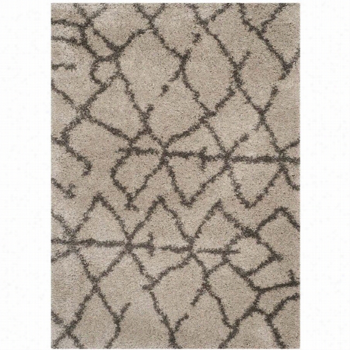 Safavieh Belize Shag Taupe Shhagr Ug - Runner 2'3 X9 '