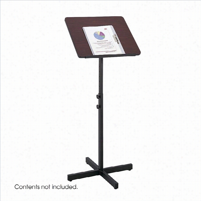 S Afco Mahogany Adjustable Lectern