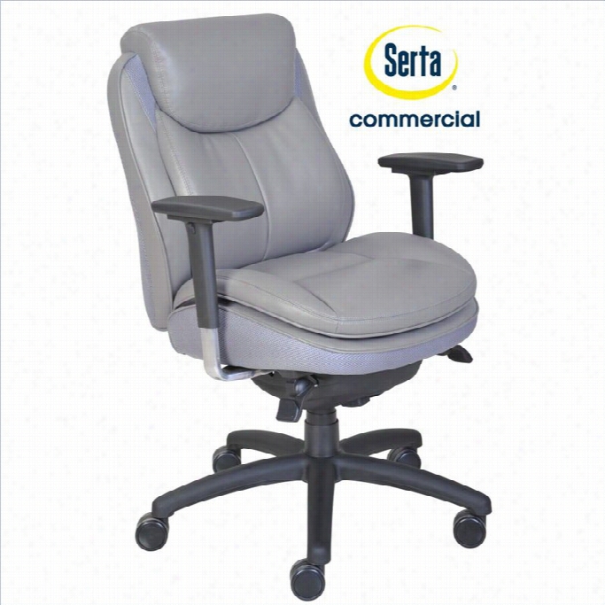 Serta At Homesmart Layers Commercial Series 400 Task Office Chair In Gr Ey