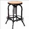 Trent Home 26 Mikah Adjustable Bar Stool in Weathered Oak
