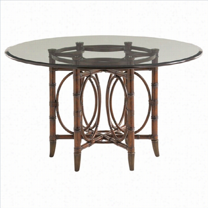 Tommy Ba Hama Home Landara Coral Sea Dining Table In Rich Tobacco