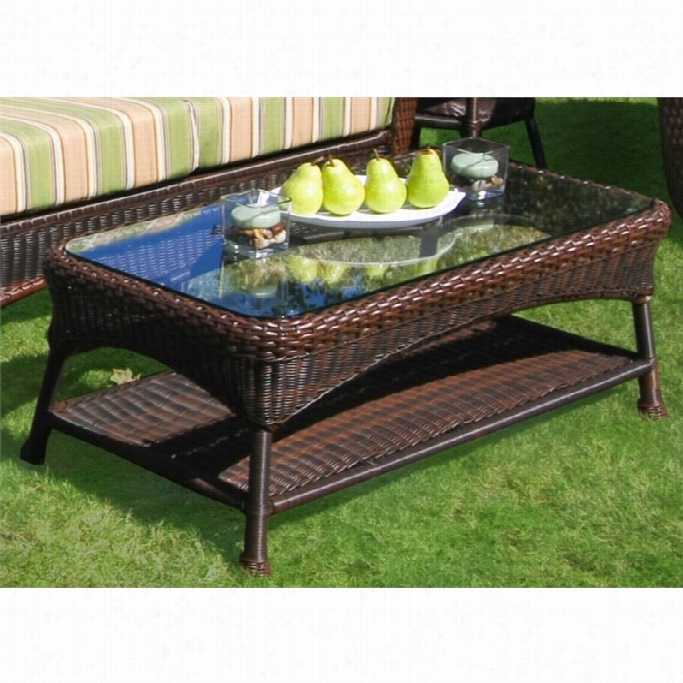 Tortuga Lexington Outdoor Coffee Table In Java