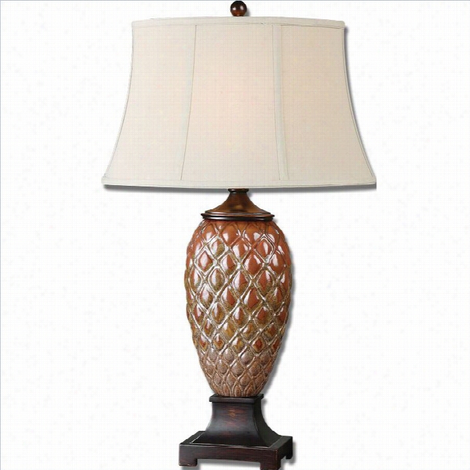 Uttermost Pianello Beige Linen Building Shade Tabble Lamp