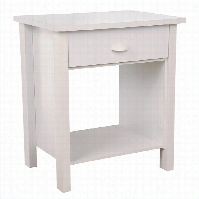 Venture Hrizon Nouvelle Night  Stand In White