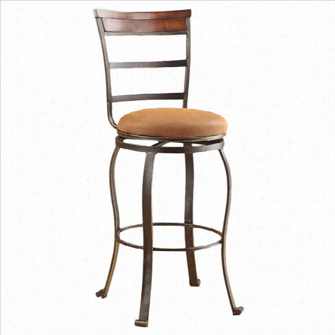 Acme Furniture Tavo 29 Swivel Bar Stool In Antique Bronze (set Of 2)