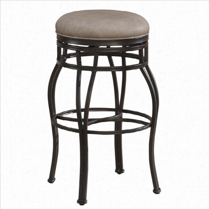 American Heritage Bella 26 Backles Counter Stool In Aged Sienna