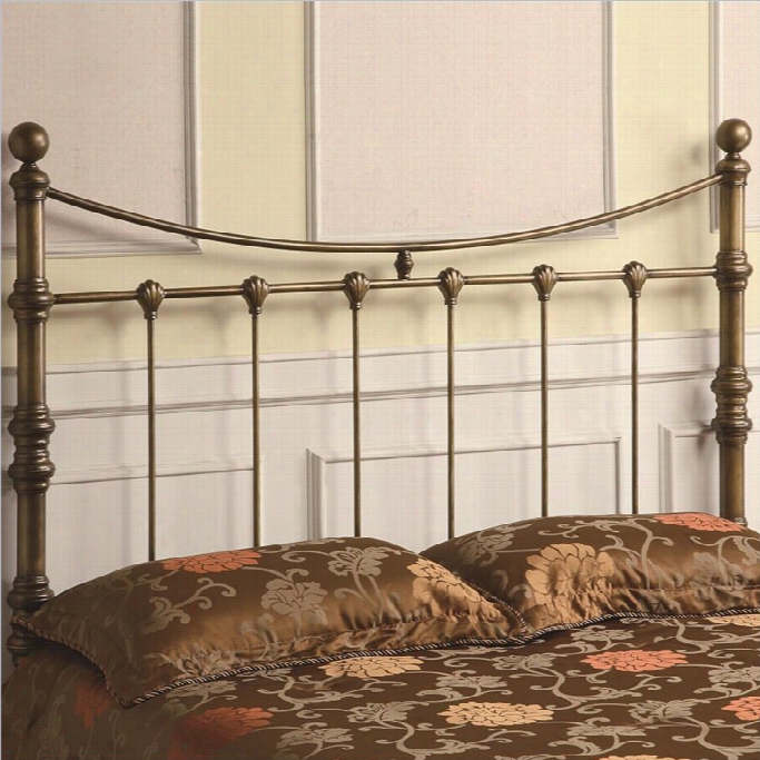 Coaster Queen Iron Headboard In Antique Gold