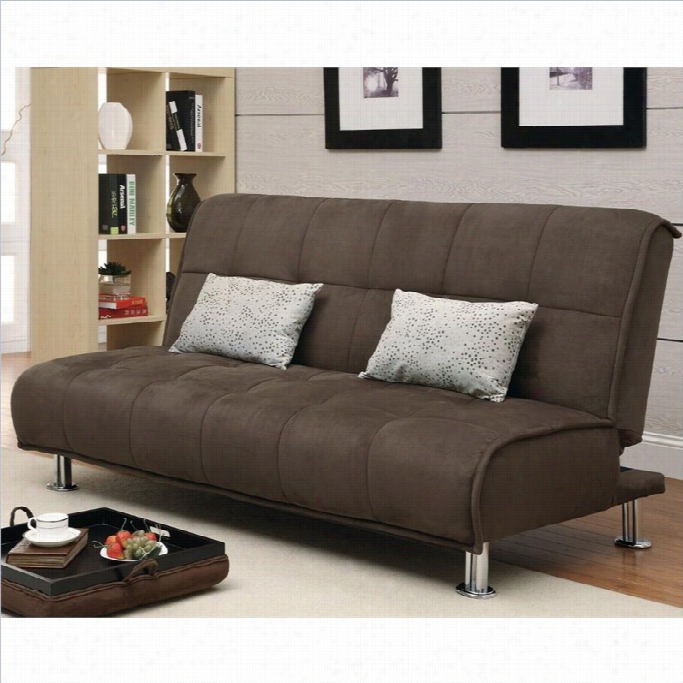 Coaster Transitiknal Styled Sofa In Brown