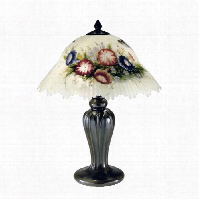 Dale Tiffany Hummingbird Flower Table Lamp