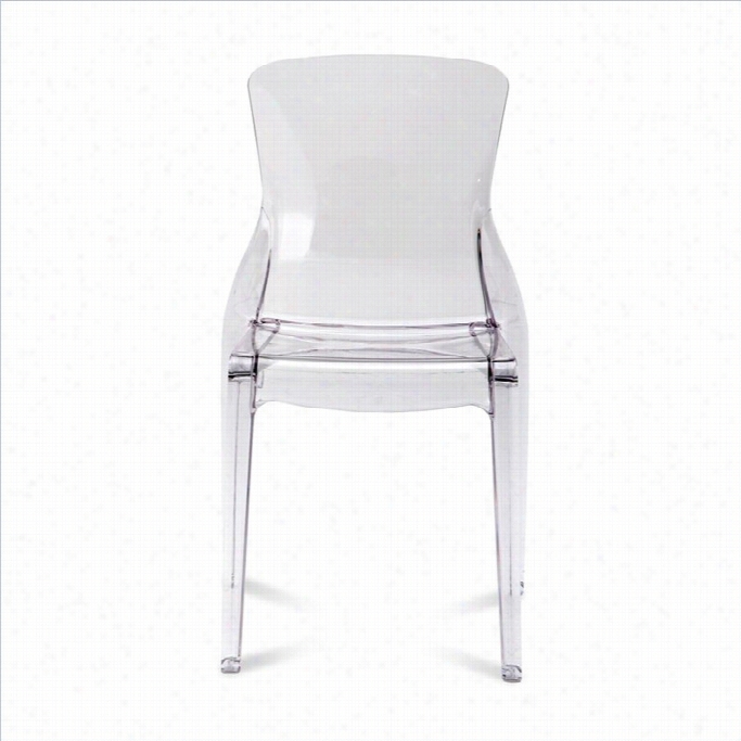 Domitalia Crystal Dining Chair In Transparent