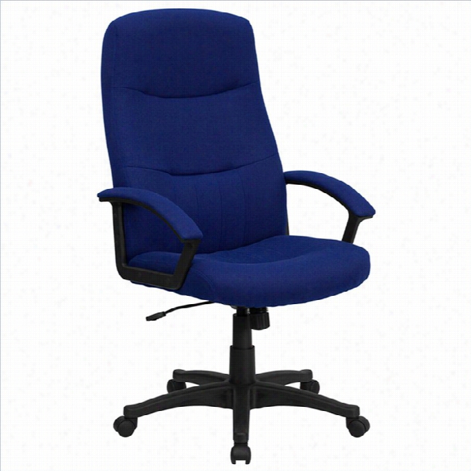 Flash Furniture High Back Wsivel Office Chair In  Navy Blue