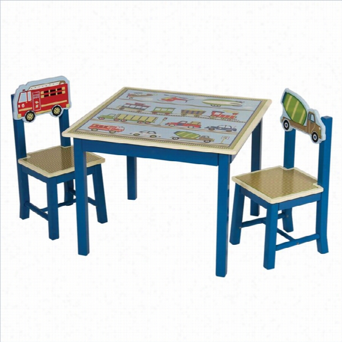 Guidecraft Moving All Around Table And Chairs Set