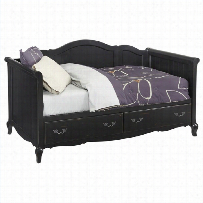 Home Styles French Countryside  Daybed In Rubbed Black