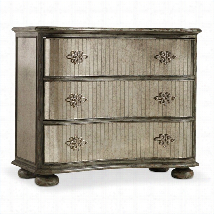 Hooker Furniture 3-drawer Murrored Accent Chest In  Rural Birch