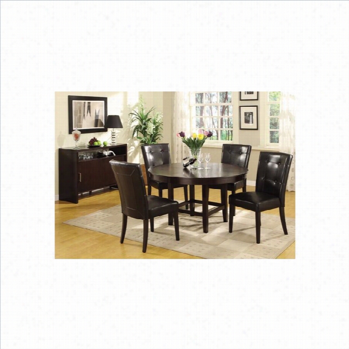 Modus Furntiurbeossa 6 Piece Dinibg Set I N Dark Chocolate And Black