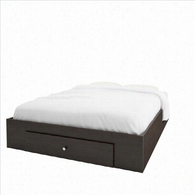 Nexera Pocono Full Size Storage Bed  In Espresso With 1 Drawer