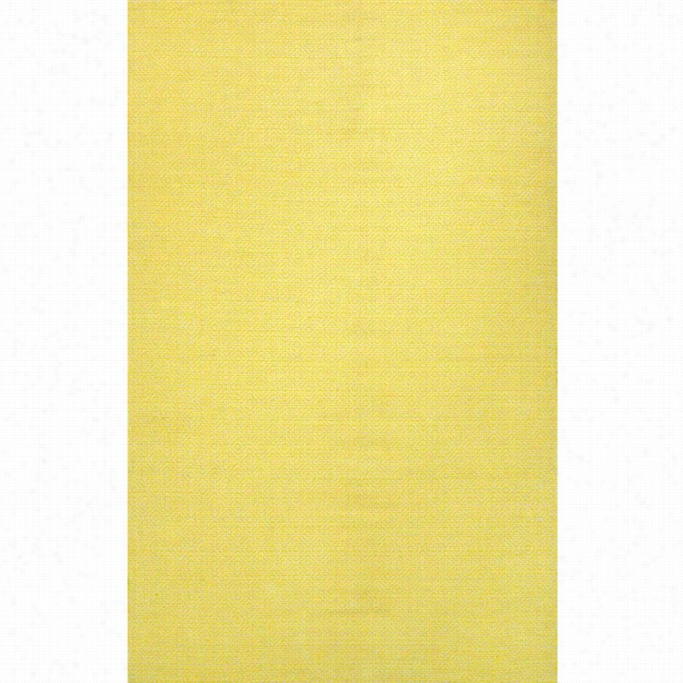 Nuloom 8' X 10' Hand Loomed Diamond Cotton Check Rug In Ming Yellow