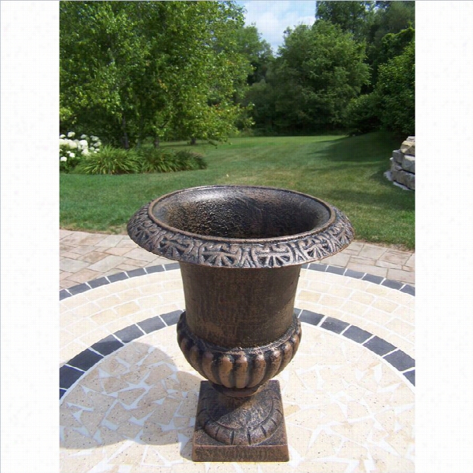 Oakland Living 14 Cast Iron Roman Urn Inn Antique Bronze