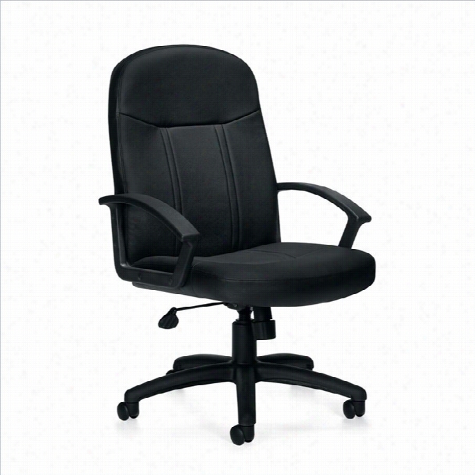Offices To Go Luxhide Manager's Office Chair In Black