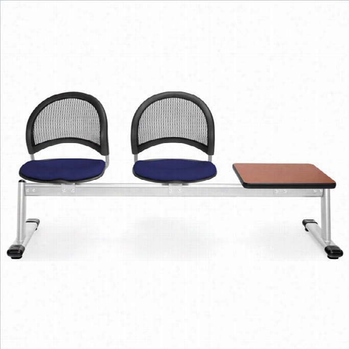 Ofm Moon Beam Seating With 2 Seats And T Able In Navy And Cherry