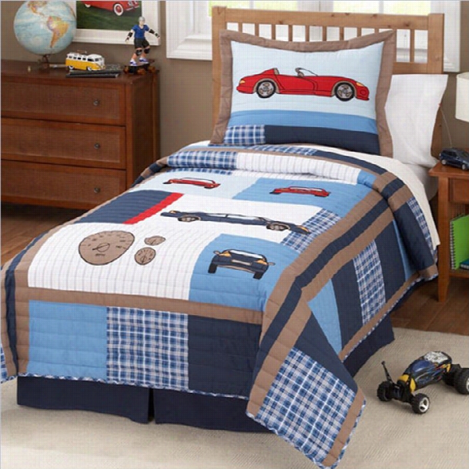 Pem America Cars Multico Lor Quilt Set-twin