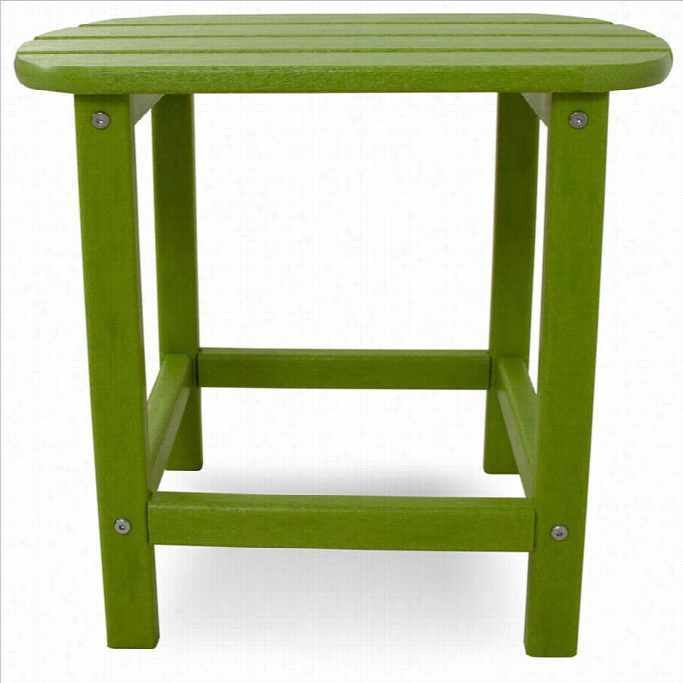 Polywood South Beach 18 Inch Side Table Ij Lime