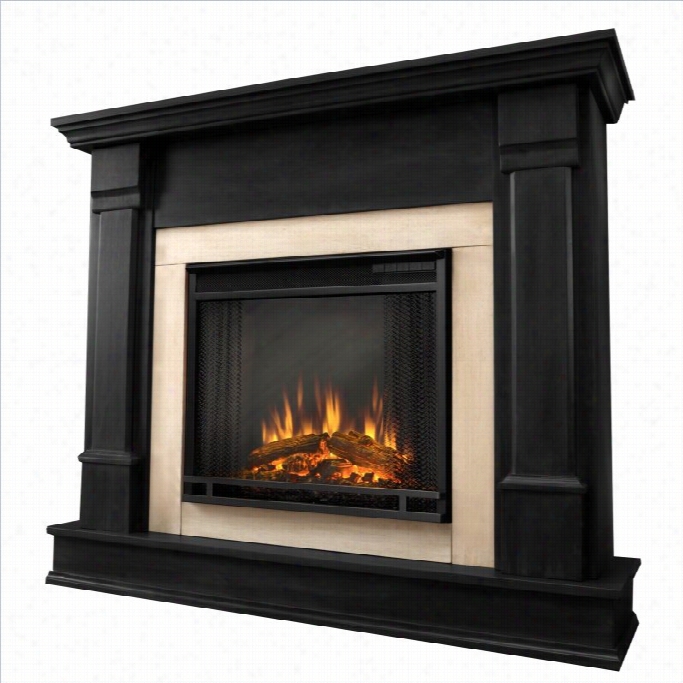 Real Flame Silverton Indoor Electric Fireplace In Black