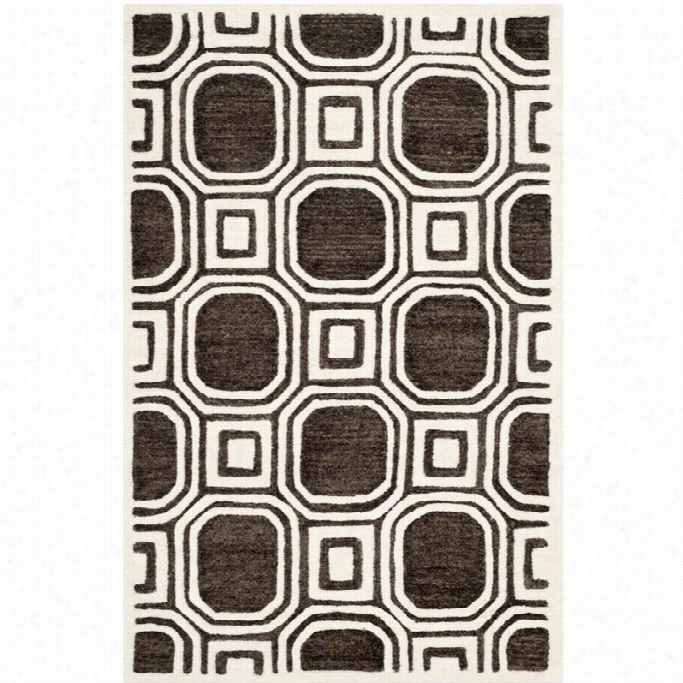 Safavie Hpreciious Charcoal Contemporary Rug - 3' X 5'