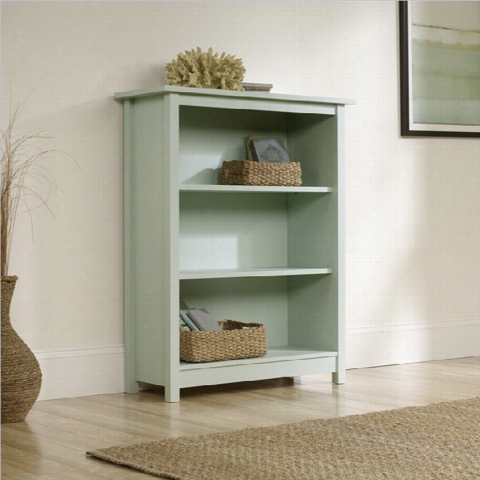 Sauder Original Cottage 3 Shlef  Bookcase In Rainwater