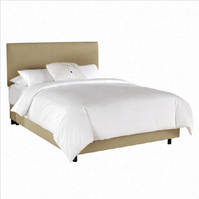 Skyline Furniture Linen S Lipcover Bed Insandstone-twin