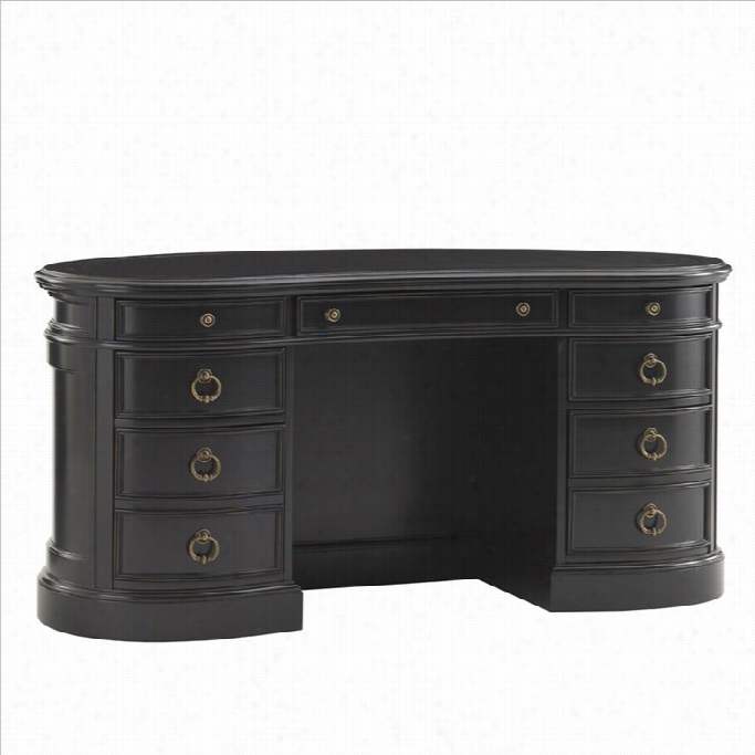 Slgih Breckenrid Ge Tekluride Kidney Desk In Weathered Black