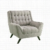 Coaster Natalia Tufted Fabric Chair in Grey