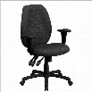 Flash Furniture High Back Multi-Functional Task Office Chair in Gray