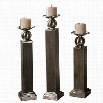 Uttermost Hestia Wood Candleholders (Set of 3)