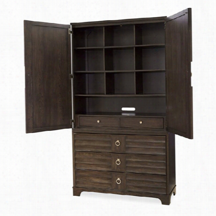 Universal Furniture California Media Chest With Deck Inhollywoo Hills
