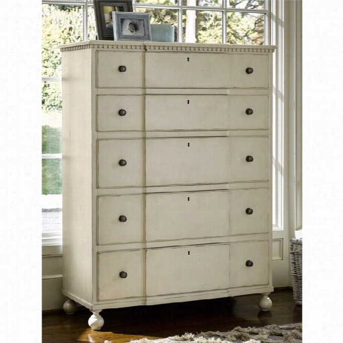 Universal Furniture Sojourn 5d Rawer Chest In Sumemr White