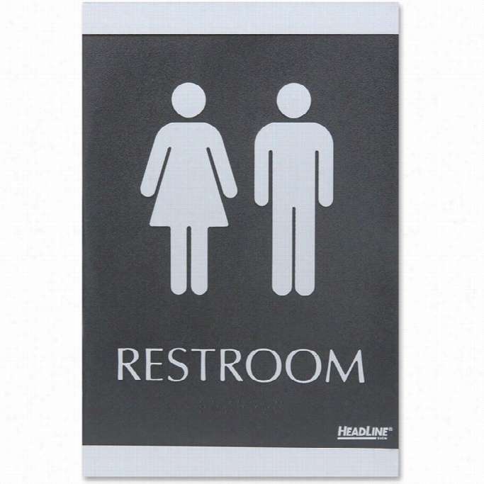 U.s. Stamp &smp; Siggn Ada Restroom Sign