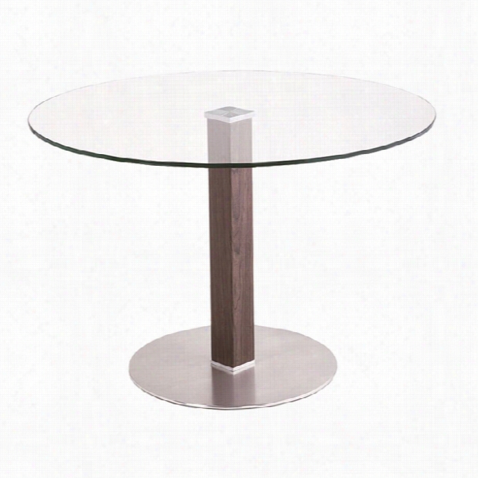 Armen Living Ca Fe Stainless Steel Dining Table