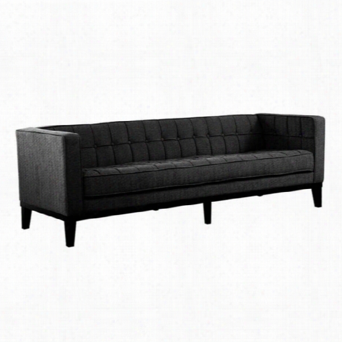 Armen Living Roxbury Sofa In  Charcoal