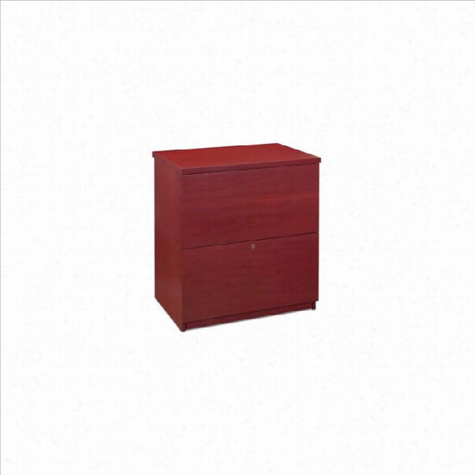 Bestar 2 Drawer Lteral Wood File Cabinet In Bordeaux