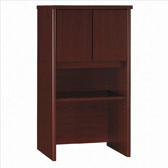 Bush Bbf Series C 24w Hutch In Mahogany